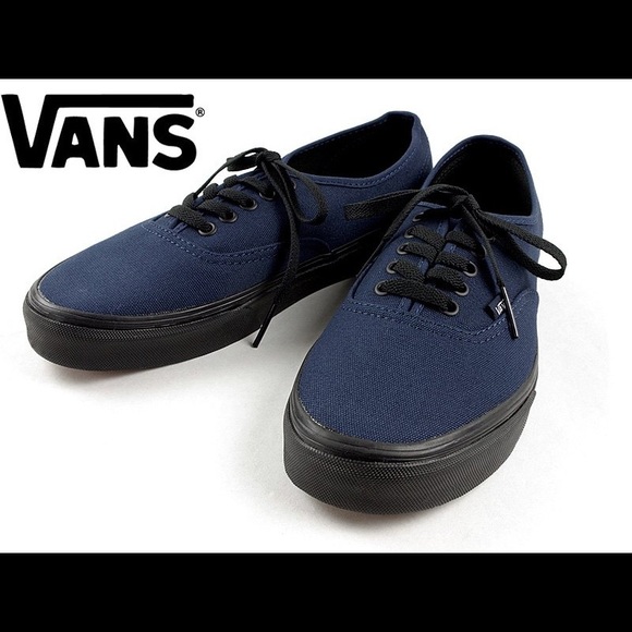 navy and black vans